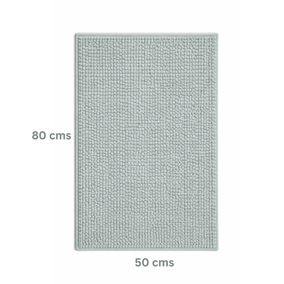 Piso De Baño Verde Agua Antideslizante y Antibacterial 50x80 cm