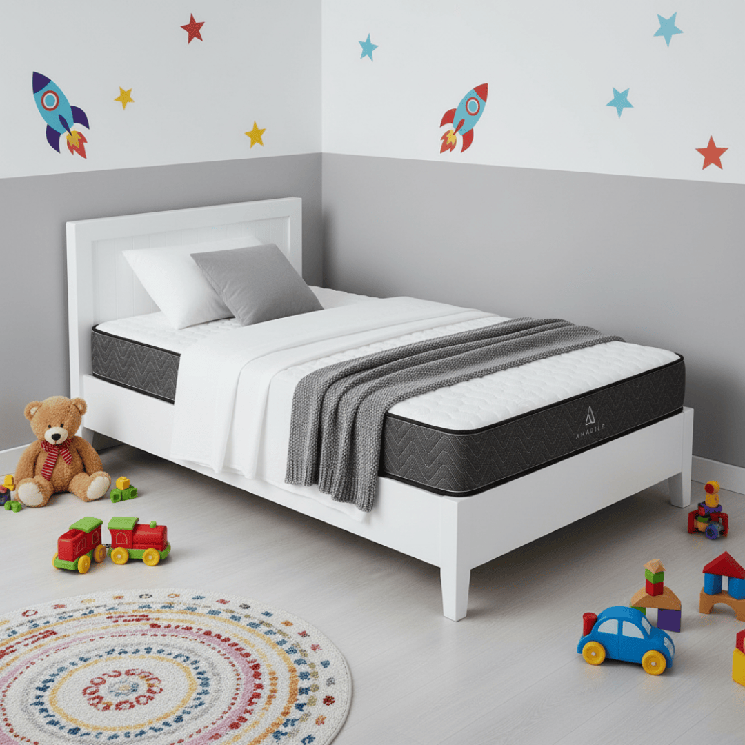 Colchón Espuma Y Resortes Amabile 1 Plaza 90x190x20 Filippo