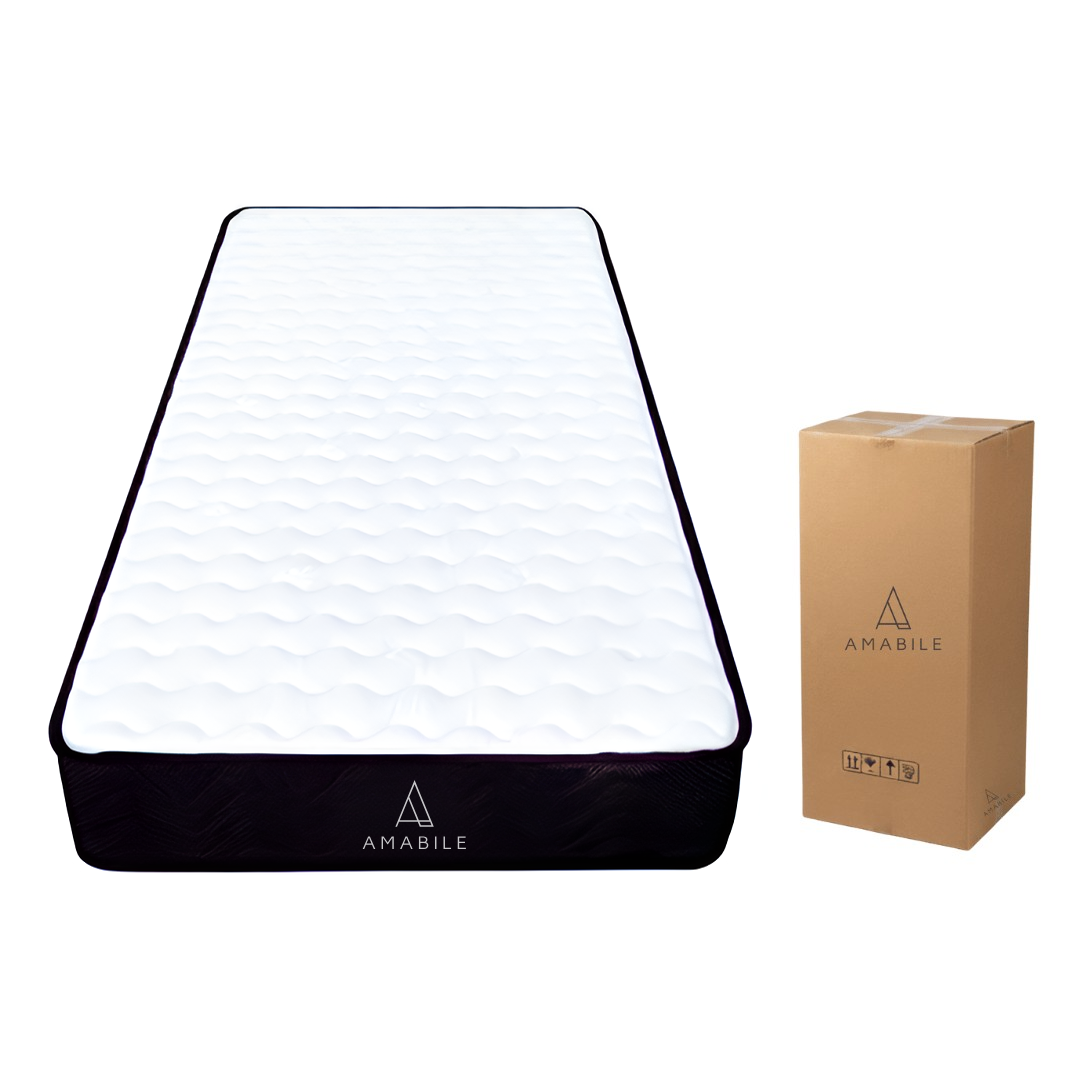 Colchón Espuma Y Resorte Amabile 1.5 Plazas 190x20 Filippo