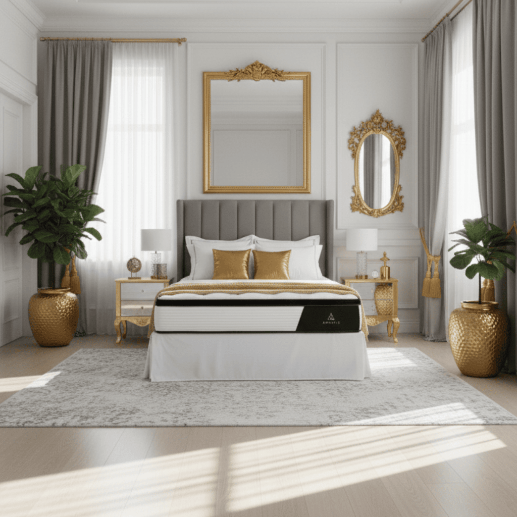 Colchón Híbrido Amabile King Con Látex 180x200x30 Valentino