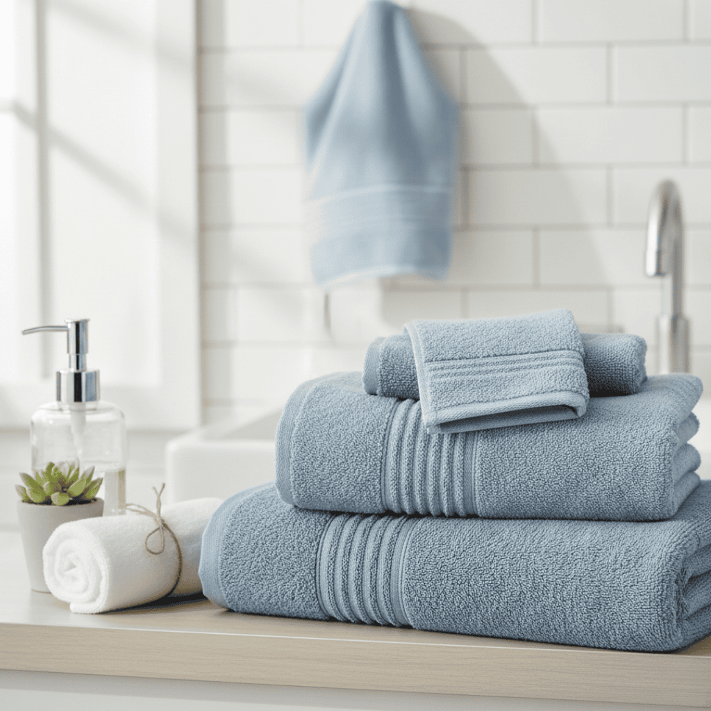 Toalla Cuerpo 500g 85 x 150cms Celeste Oscuro 100% Algodón Indio