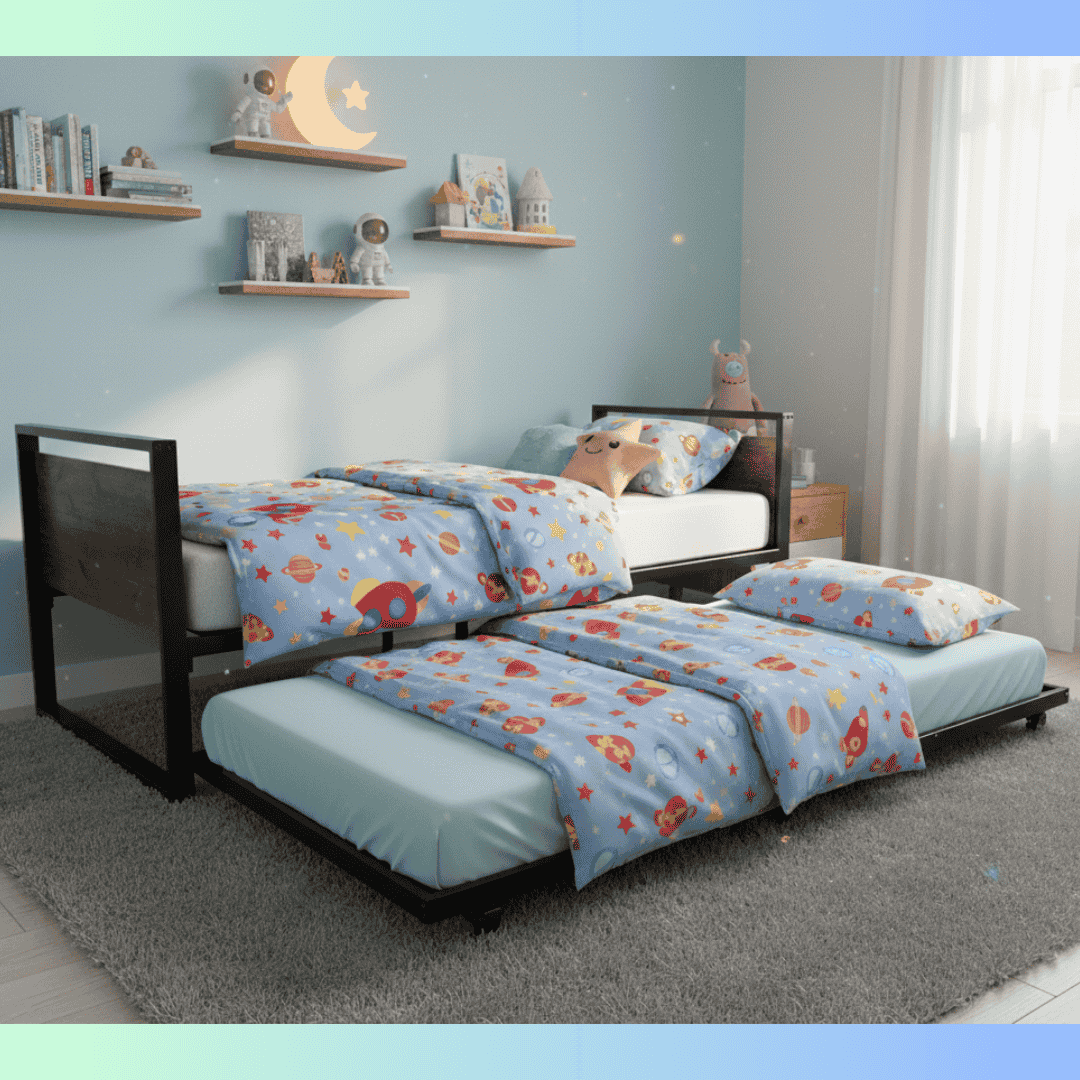 Base Cama Nido 1 Plaza Napoli Con Cama Deslizante