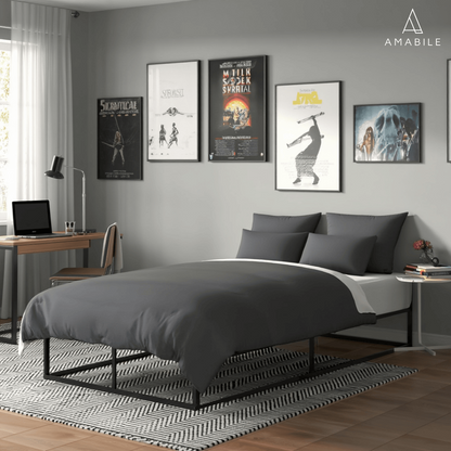 Base De Cama Metálica Roma 1.5 Plazas Con Almacenaje