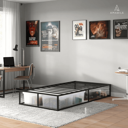 Base De Cama Metálica Roma 1.5 Plazas Con Almacenaje
