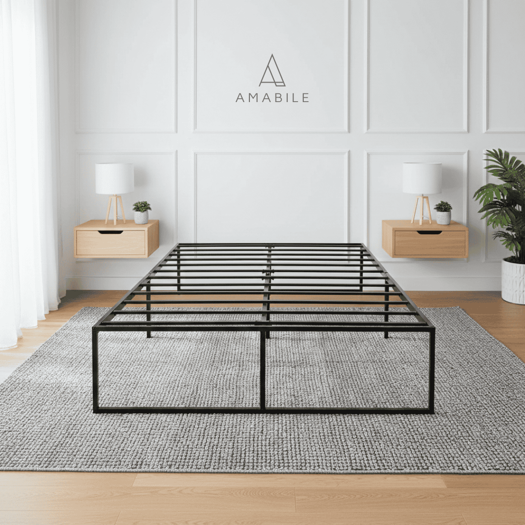 Base de Cama Metálica Siena 2 Plazas 40cms para almacenar