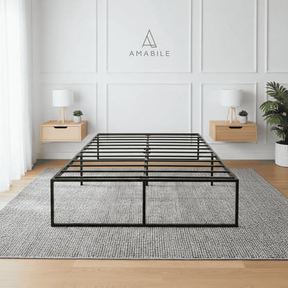 Base de Cama Metálica Siena 2 Plazas 40cms para almacenar
